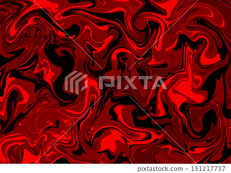 令人毛骨悚然的紅色和黑色大理石花紋的向量背景圖像 131217737