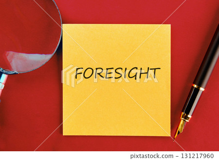 Concept word FORESIGHT. Business, Technology, Internet and network concept 131217960