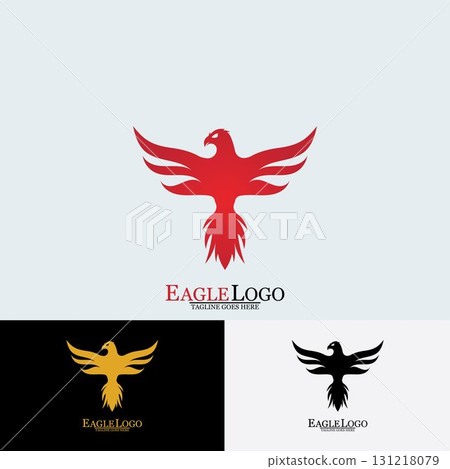 Falcon Eagle Bird Logo Template Vector Icon 131218079