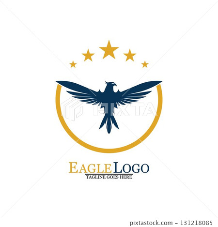 Falcon Eagle Bird Logo Template Vector Icon Falcon Eagle Bird Logo Template Vector Icon 131218085