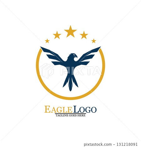 Falcon Eagle Bird Logo Template Vector Icon Falcon Eagle Bird Logo Template Vector Icon 131218091