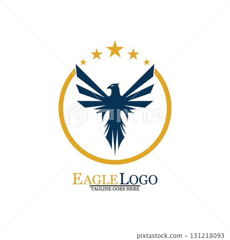 Falcon Eagle Bird Logo Template Vector Icon 131218093
