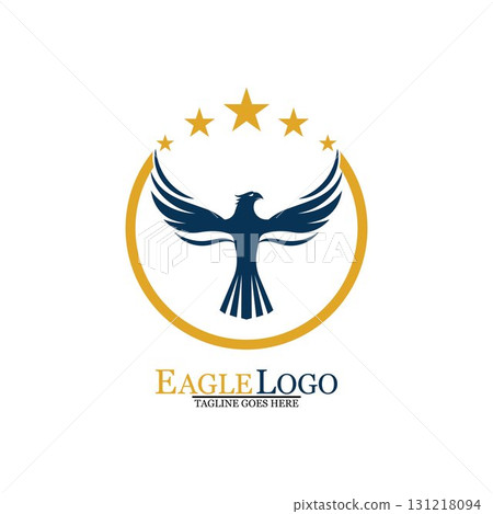 Falcon Eagle Bird Logo Template Vector Icon Falcon Eagle Bird Logo Template Vector Icon 131218094