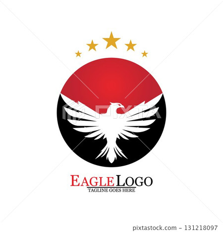 Falcon Eagle Bird Logo Template Vector Icon Falcon Eagle Bird Logo Template Vector Icon 131218097