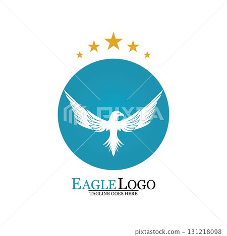 Falcon Eagle Bird Logo Template Vector Icon Falcon Eagle Bird Logo Template Vector Icon 131218098