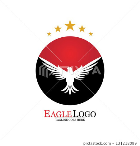 Falcon Eagle Bird Logo Template Vector Icon Falcon Eagle Bird Logo Template Vector Icon 131218099