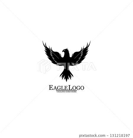 Eagle icon logo design vector template 131218197