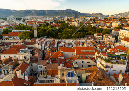 View from bell tower in Split, Croatia View from bell tower in Split, Croatia 131218205