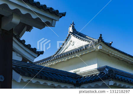 Kasuga Castle Park in Yamagata City and the equestrian statue of Mogami Yoshiaki 131218297
