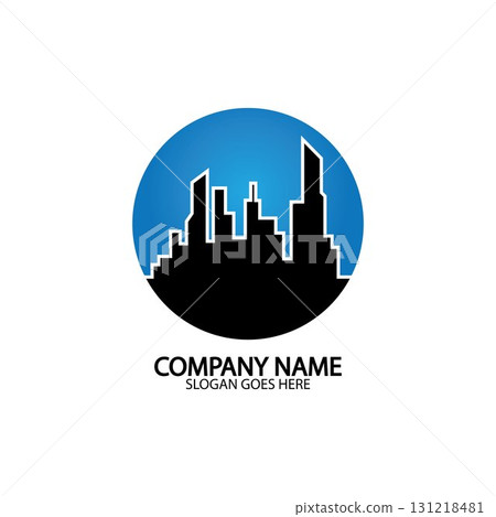 Modern City skyline . city silhouette. vector illustration in flat design Modern City skyline . city silhouette. vector illustration in flat design 131218481