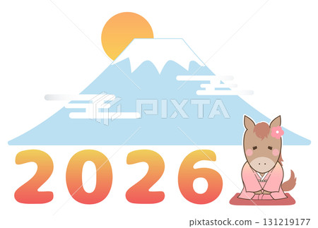 富士山和2026年黃道十二宮的可愛插圖2 富士山和2026年黃道十二宮的可愛插圖2 131219177