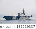 The Japan Maritime Self-Defense Force's escort ship Kaga sailing through Osu Seto 131219337