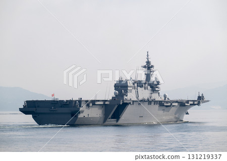 The Japan Maritime Self-Defense Force's escort ship Kaga sailing through Osu Seto The Japan Maritime Self-Defense Force's escort ship Kaga sailing through Osu Seto 131219337