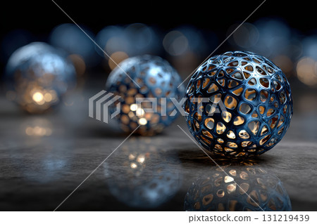 Futuristic 3D printed objects showcase intricate designs Futuristic 3D printed objects showcase intricate designs 131219439