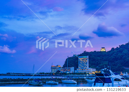 [Shizuoka Prefecture] Twilight at Atami Port 131219633