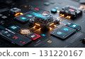 smart phone with blurred background 131220167