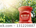 Red round post 131220887