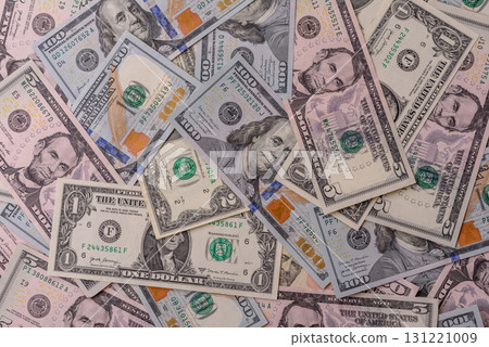 USA money, cash paper dollars, american business and financial transactions. Cash dollars 131221009