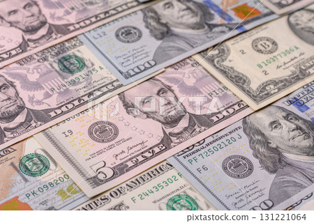USA money, cash paper dollars, american business and financial transactions. Cash dollars 131221064