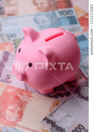 Cash paper money of Brazil, notes as a conceptual background of investment, savings Cash paper money of Brazil, notes as a conceptual background of investment, savings 131221083