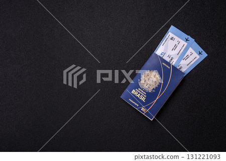 Brazilian passport for travelling, flying and doing business. Brazil document, id Brazilian passport for travelling, flying and doing business. Brazil document, id 131221093