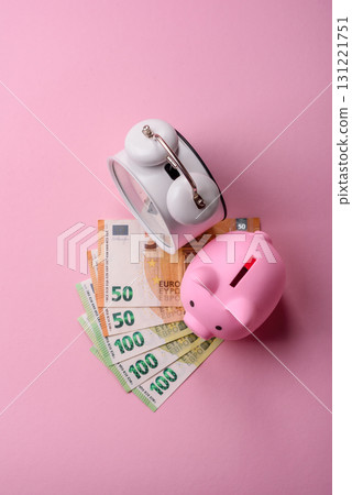 House, buying or selling real estate, concept background with money and piggy bank. Real estate House, buying or selling real estate, concept background with money and piggy bank. Real estate 131221751