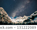 milky way in the mountains, stars, milky galaxy in the mountains. the milky way in the mountains, stars and milky way in the background 131222089