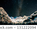 milky way in the mountains, stars, milky galaxy in the mountains. the milky way in the mountains, stars and milky way in the background 131222094