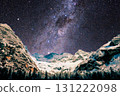 milky way in the mountains, stars, milky galaxy in the mountains. the milky way in the mountains, stars and milky way in the background 131222098