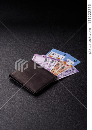 Indian money, rupee, paper banknotes, cash. Indian money for travelling Indian money, rupee, paper banknotes, cash. Indian money for travelling 131222256