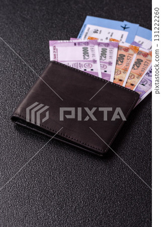 Indian money, rupee, paper banknotes, cash. Indian money for travelling Indian money, rupee, paper banknotes, cash. Indian money for travelling 131222260