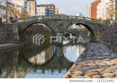 Nagasaki City, Nagasaki Prefecture, Japan's Three Great Bridges, Meganebashi Bridge 131222402