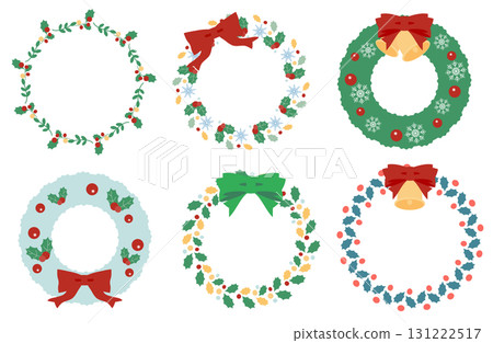 Simple Christmas wreath set 131222517