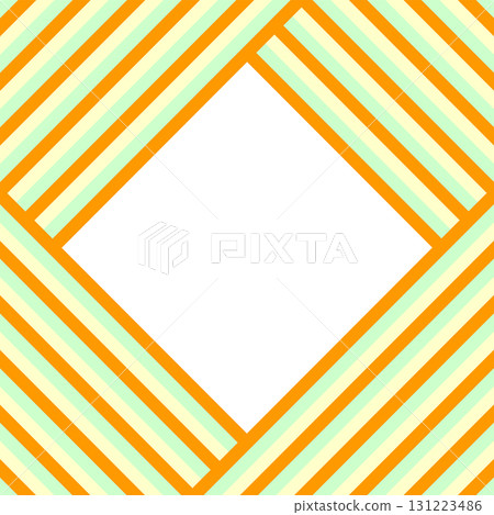Halloween color green, orange, yellow frame material background. Text title frame. Wrapping paper stripe pattern. 131223486