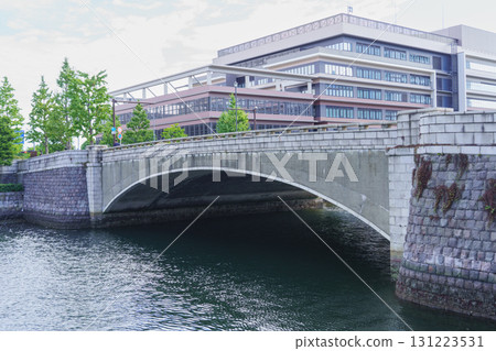 [Yokohama City, Kanagawa Prefecture] Bankokubashi Bridge and Yokohama New Port Joint Government Building 131223531