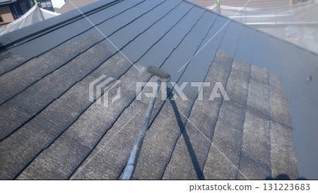 Exterior wall painting 131223683