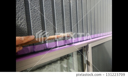 Exterior wall painting 131223709