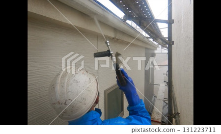 Exterior wall painting 131223711