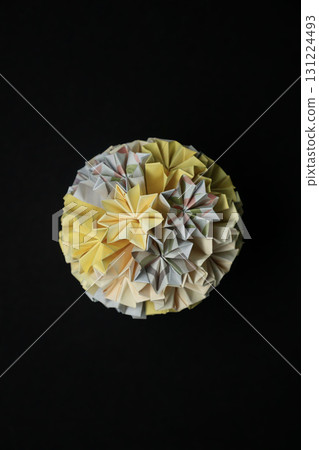 Kusudama made of origami 131224493