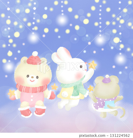 聖誕彩燈夜景熊 聖誕彩燈夜景熊 131224562