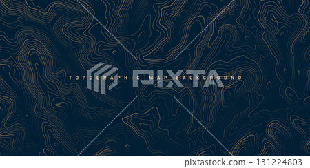 Colorful topographic map with contour lines. Geographic terrain grid, relief height elevation. Ground path pattern. Travel and navigation, cartography design element. Vector illustration Colorful topographic map with contour lines. Geographic terrain grid, relief height elevation. Ground path pattern. Travel and navigation, cartography design element. Vector illustration 131224803
