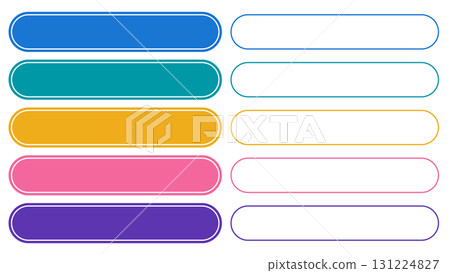 簡單多彩的字幕集-向量素材 簡單多彩的字幕集-向量素材 131224827