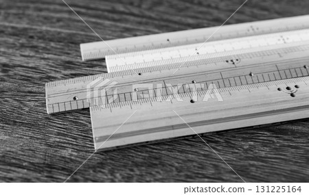 Bamboo ruler, worn-out bamboo scale Bamboo ruler, worn-out bamboo scale 131225164