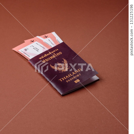 Thailand passport for travelling, flying and doing business. Thailand document, id Thailand passport for travelling, flying and doing business. Thailand document, id 131225196