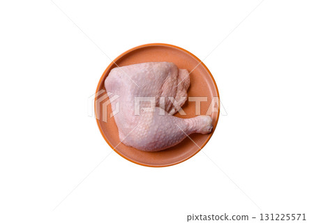 Chicken raw leg or quarter, fresh meat for cooking on barbecue. Chicken quarter Chicken raw leg or quarter, fresh meat for cooking on barbecue. Chicken quarter 131225571