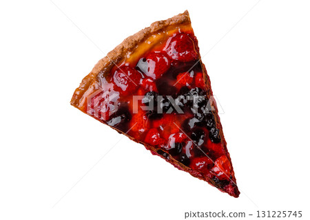 Pie, cheesecake with mascarpone, raspberries and blackberries. Cheesecake with cheese Pie, cheesecake with mascarpone, raspberries and blackberries. Cheesecake with cheese 131225745