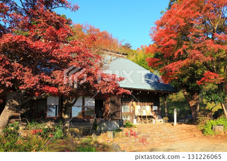 綠水庵被鮮紅的秋葉覆蓋 綠水庵被鮮紅的秋葉覆蓋 131226065