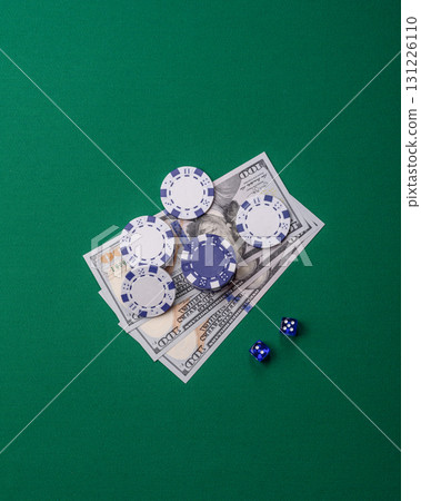 Dice game Craps in casino with chips, bets and risk. Craps game Dice game Craps in casino with chips, bets and risk. Craps game 131226110