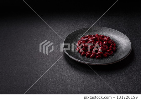 Red beans canned as an ingredient for cooking healthy or vegetarian food. Canned beans Red beans canned as an ingredient for cooking healthy or vegetarian food. Canned beans 131226159