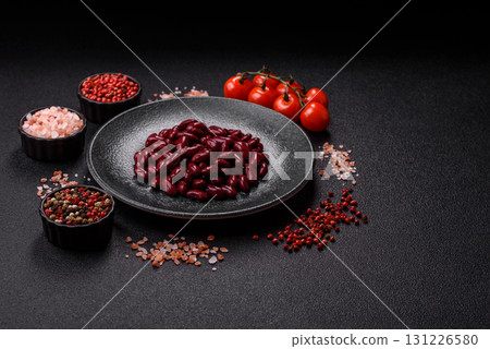 Red beans canned as an ingredient for cooking healthy or vegetarian food. Canned beans Red beans canned as an ingredient for cooking healthy or vegetarian food. Canned beans 131226580